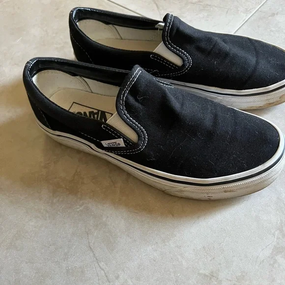 Vans Black Slip-On Shoes - Picture 2 of 7